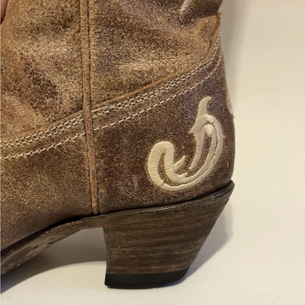 Sz 9 Corral R1974 Honey Cortez Fleur de lis Stitched Western Boots - Picture 12 of 17